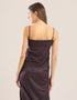 Short tank top in metallic stretch jersey